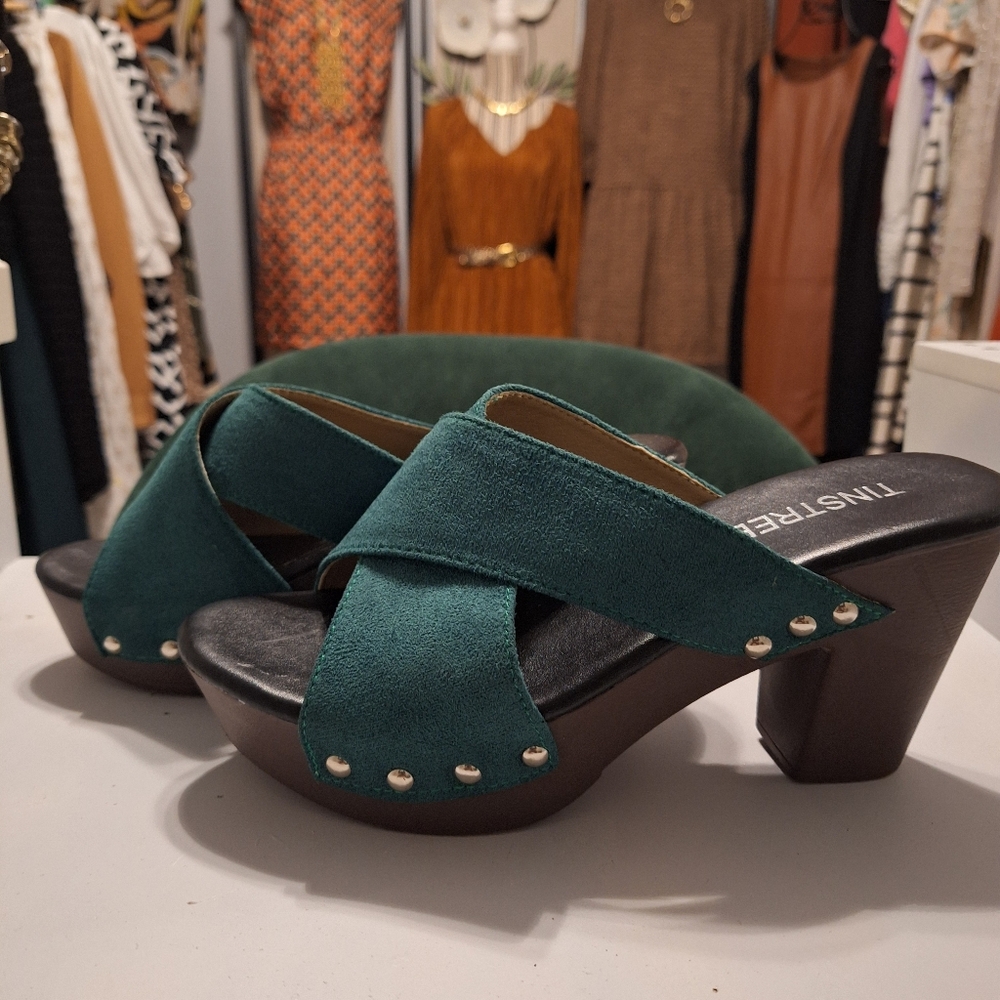 Suede Platform Sandals